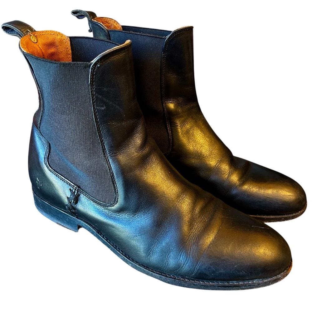 Frye Melissa Chelsea Ankle Boots Sz 8 Black - Picture 2 of 11